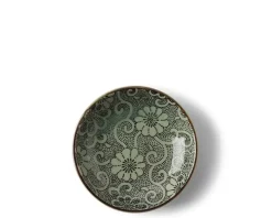 Sauce Dish 3-5/8" Indigo Mums