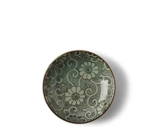 Sauce Dish 3-5/8" Indigo Mums