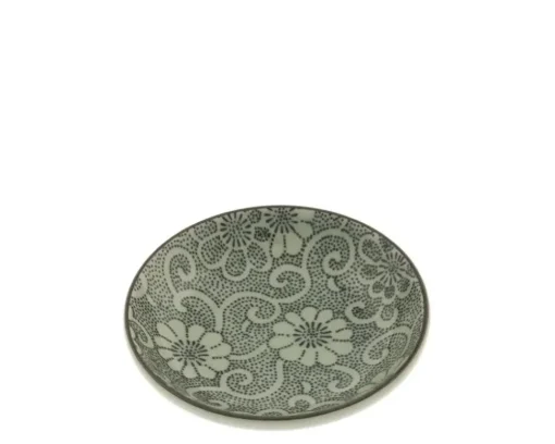Sauce Dish 3-5/8" Indigo Mums