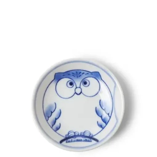 Sauce Dish 3-1/2" Owl Blue