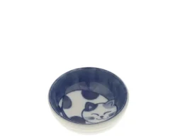 Sauce Dish Cat Nap Blue/White