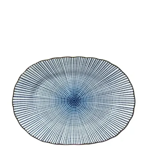 Sendan Tokusa 7.75" X 5.5" Oval Plate