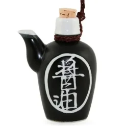 Shoyu 8 Oz. Sauce Pot With Cork - Black
