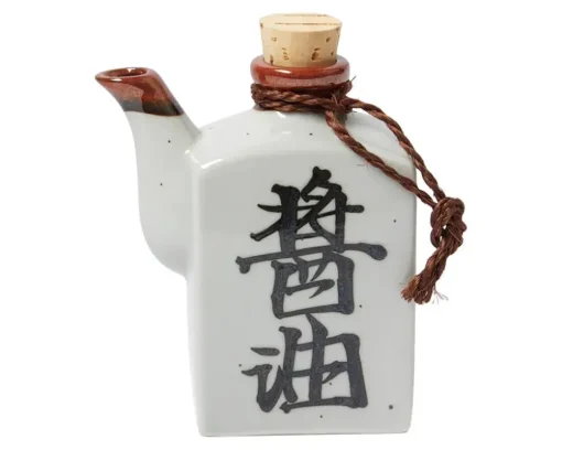Shoyu 6 Oz. Sauce Pot With Cork - White