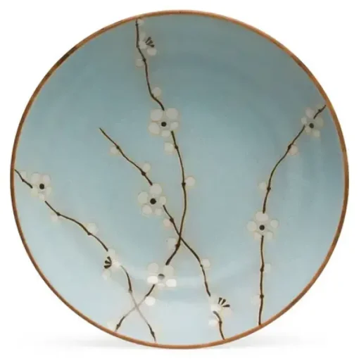 Spring Blossoms 9" Shallow Bowl