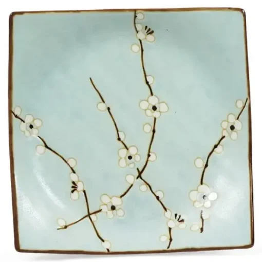 Spring Blossoms 6.75" Sq. Plate