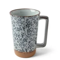 Tall Mug Blue Floral 12 Oz.