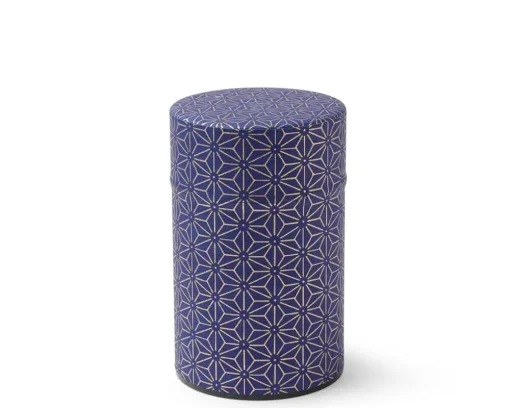 Tea Canister Purple/Gold Hemp