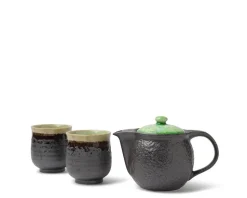 Tea Set Bronze Jade