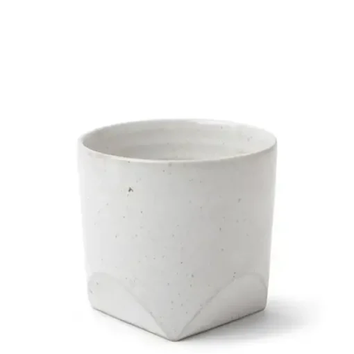Teacup Faceted White