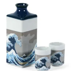 The Great Wave Sake Set