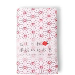 Towel Red Asanoha