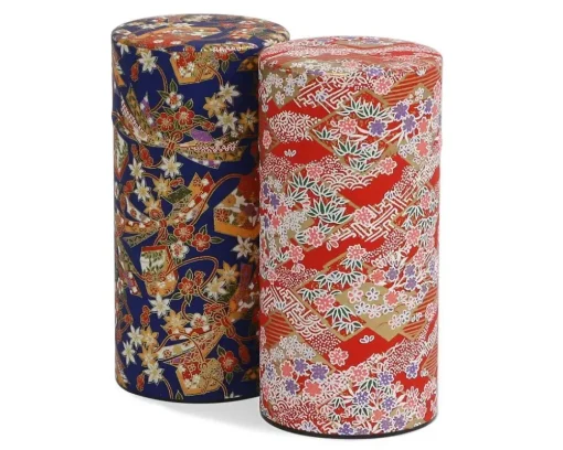 Washi Paper Tea Canister
