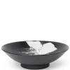 White Brush Stroke 9.75" Serving Bowl