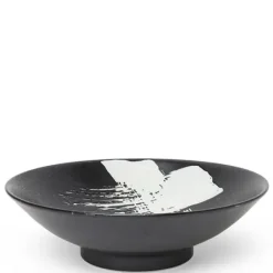 White Brush Stroke 9.75" Serving Bowl