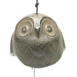Wind Chime Owl Brown 2"