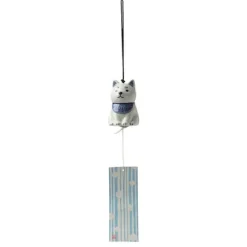 Wind Chime Shiba Blue/White
