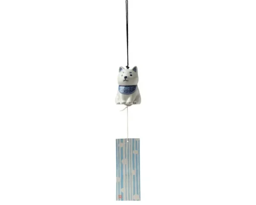 Wind Chime Shiba Blue/White