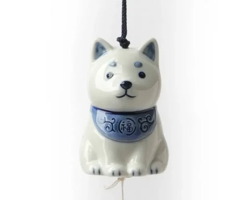 Wind Chime Shiba Blue/White